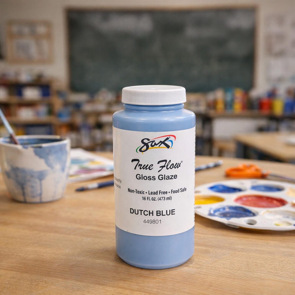 Sax Gloss Glaze, Dutch Blue, 1 Pint | School Specialty